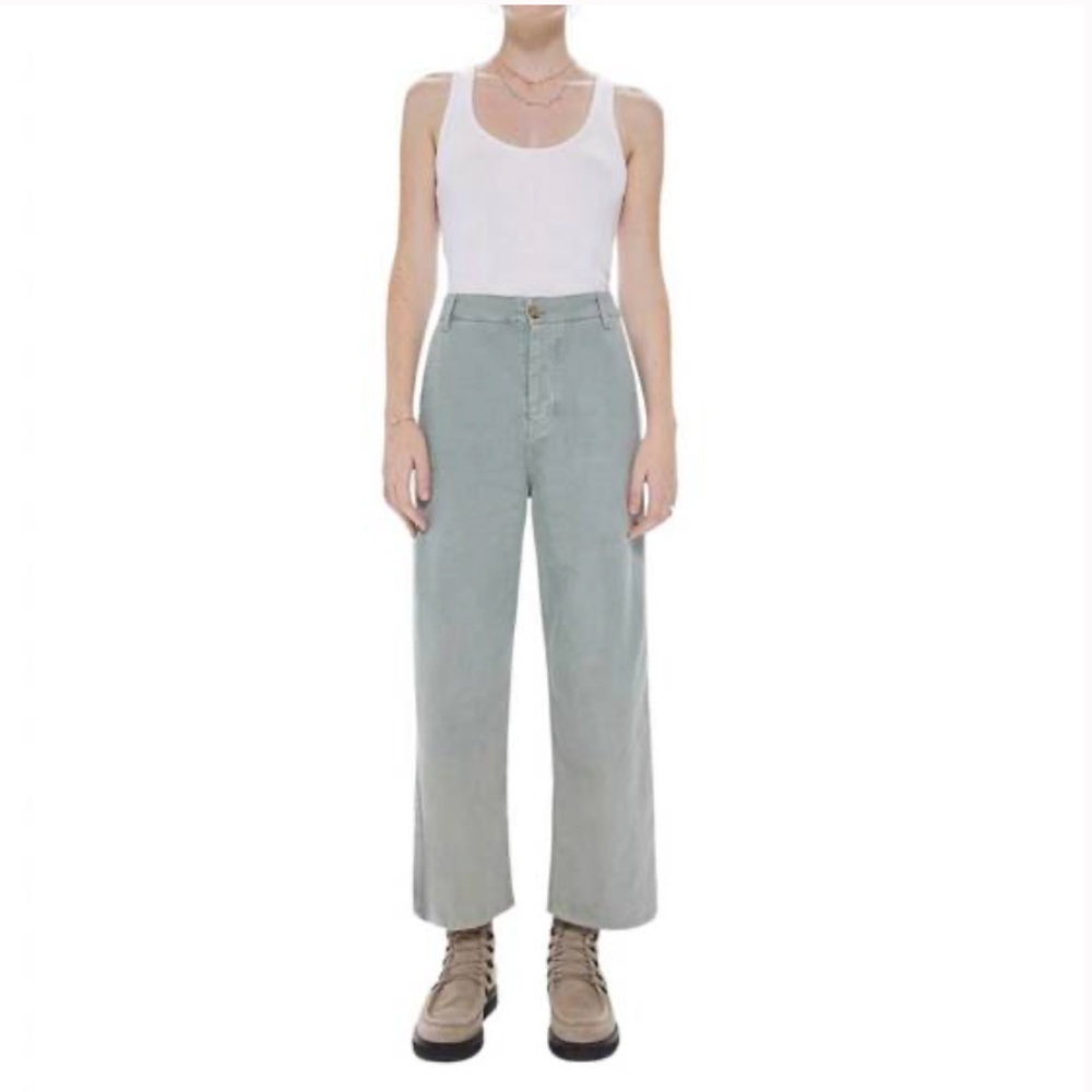 XIRENA High Rise Straight Leg Relaxed Cotton Saylor Pant Hazel Size Medium